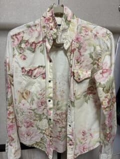RALPH LAUREN 花柄 ウエスタンシャツ 長袖のサムネイル