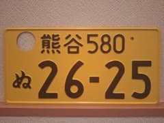観賞用 普通車 ナンバープレート つくばナンバー 1枚 | Shop at