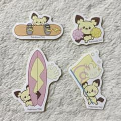 ポケモン　ピチュ　ステッカー　シール　マホミル　部活　応援　ポケピース