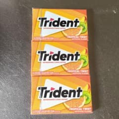 Trident トライデント　トロピカルツイスト　ガム 3箱セット！のサムネイル