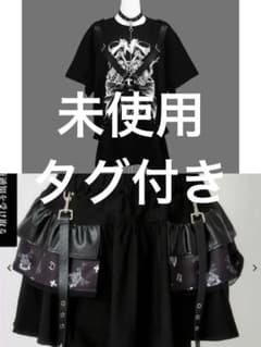Y*i様 DimMoire x AVENCHUMU Tシャツ　スカート　ブラック Y*i様 DimMoire x AVENCHUMU Tシャツ スカート ブラック - メルカリ