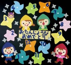 のこり2点！忍者　誕生日表のサムネイル