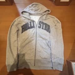 HOLLISTER ジップアップパーカー グレー Lのサムネイル