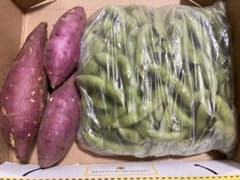さつまいも3本　枝豆約550gのサムネイル