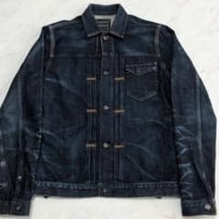 濃紺 極美品】KURO デニムジャケット 1st ヴィンテージ加工 70506