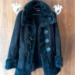 美品　フェイクムートンコートのサムネイル
