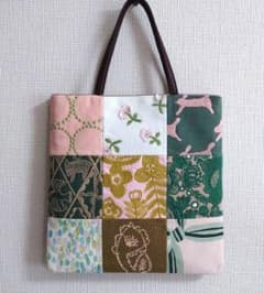 SALE ミナペルホネン ハンドメイドバッグ pomppiaⒷ ミナペルホネン パッチワーク☓pomppia ミニトートバッグ - メルカリ