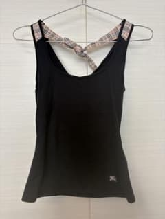 Burberry Cross-Back Camisole, Black, Size 38