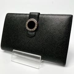 ◇極美品/入手困難◇BVLGARI 長財布 二つ折り サークルロゴ ビー