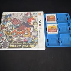 妖怪ウォッチ3 スキヤキ 3DS ソフト メダル付き バスターズ赤猫団