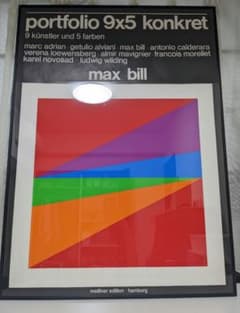 額縁入り マックス・ビル ポスター オレンジ - メルカリ