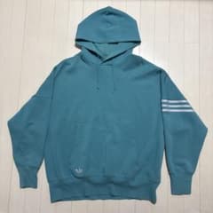 adidas アディダス プルオーバー パーカー ブルー／グリーンのサムネイル