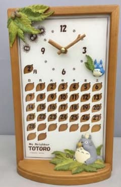 (希少)　廃盤品　トトロ 時計 カレンダー 希少) 廃盤品 トトロ 時計 カレンダー - メルカリ