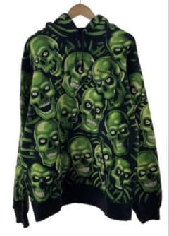 supreme skull pile hooded リキッドブルー 希少サイズ - メルカリ