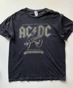 ロック　バンドTシャツ／AC/DC ブリティッシュツアー82（レプリカ）　黒／Mのサムネイル