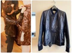 UNDERCOVER リブレザーライダース ネイビー 【伊勢丹限定】 - メルカリ