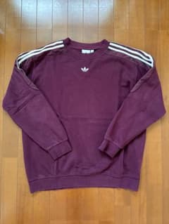 adidas トレフォイル スウェット ボルドーのサムネイル