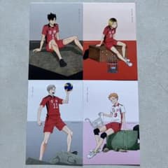 하이큐 쓰레기 버려진 장소의 결전전 엽서 세트 음 고마 4장