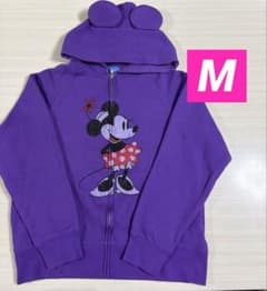 公式】東京ディズニーリゾート ミニー パーカー Mサイズ パープル 紫