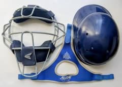 MLBスタイル、硬式キャッチャーマスク、ヘルメット、ハーネスセット m16431365700_1.jpg?1769920195