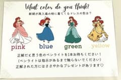 ドレス当てクイズ 説明書き ディズニープリンセスのサムネイル