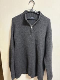 UNIQLO ハーフジップ ニットセーター XL グレーのサムネイル