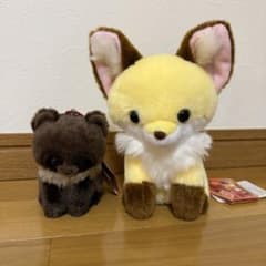 여우와 너구리 인형 세트