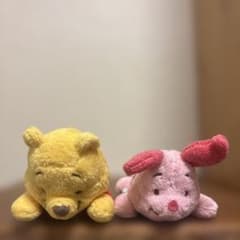 Disney store くまのプーさん ピグレット ぬいぐるみ 2種セットのサムネイル