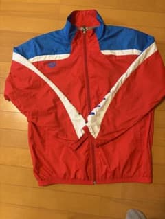 arena ジャージ ジャケット レッド×ブルー Lサイズのサムネイル
