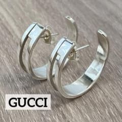 ◇美品◎グッチ GUCCI Gモチーフ フープ ピアス シルバー925 - メルカリ