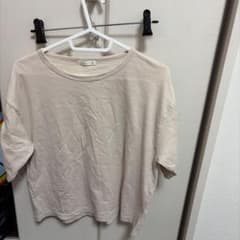 COLZA ベージュ 半袖 Tシャツ 袖編み上げデザインのサムネイル