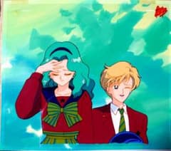 『美少女戦士セーラームーンS』天王はるか&海王みちるの背景付きセル画&動画 w*n様 『美少女戦士セーラームーンS』天王はるか&海王みちるの背景付き