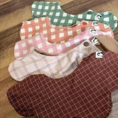 コニーチェック柄スタイ5枚セットのサムネイル