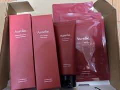 Aurelie 保湿洗顔料・クレンジング・マスク3枚・洗顔ネット - メルカリ