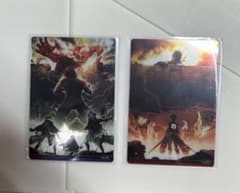 Attack Titan Metallic Card Set (2 cards)