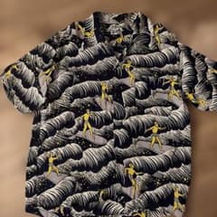 BEAMS アロハシャツ Mサイズ 波デザインのサムネイル