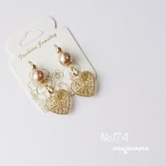 ＊アンティーク ハート＊ピアス イヤリングのサムネイル