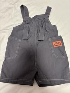 【80】バースデイ サロペット チャコールグレー ナイロン100 涼しい 夏服のサムネイル