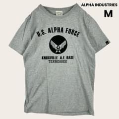 ALPHA INDUSTRIES Tシャツ U.S.ALPHA FORCE ロゴ