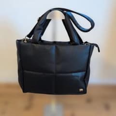 新品 LA BAGAGERIE レザー調キルティングトートバッグ 黒 A４可のサムネイル