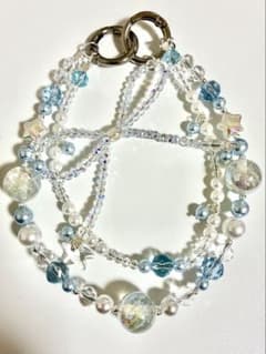 ソ*ン様 LuLudiy ハンドメイド バッグストラップ ブルー系のサムネイル