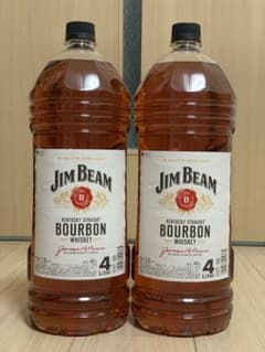 新品未開封】 ジムビーム ウィスキー 4L 2本 - メルカリ