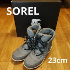 SOREL スノーブーツ グレー 23cm 箱付き - メルカリ