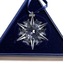 スワロフスキー 2002スノーフレーク クリスマスオーナメントswarovski