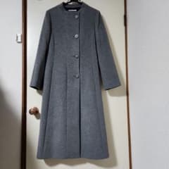 HANAEMORI グレー ロングコート サイズ40 カシミヤ100% 日本製