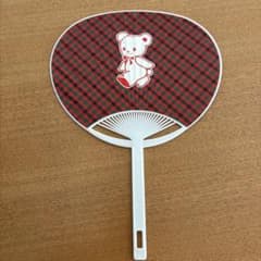 familiar ファミリア うちわ チェック柄 クマのサムネイル