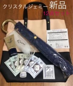 値下げ　クリスタルジェミー　お得な12点トラベルセット❣️ バッグ＆日傘付きのサムネイル