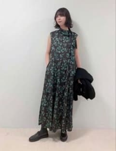 theory project 花柄マキシロングワンピース 長澤まさみさん着用