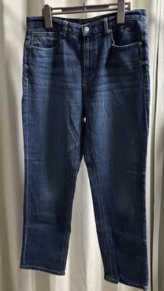 【古着＊美品】GU JEANS デニムパンツ インディゴブルー　Lサイズのサムネイル