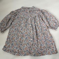 애플레 쿨 꽃 패턴 원피스 100cm 긴소매 면 100% 상태좋음